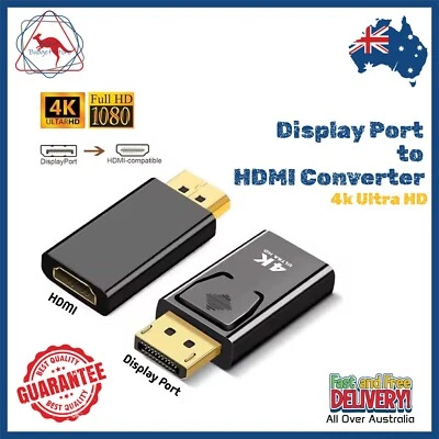 Display Port Male to HDMI Female Adapter Converter Connector 4K Displayport DP