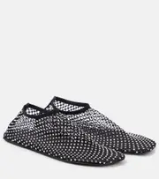 [Christopher Esber] Christopher Esber Minette embellished mesh ballet flats UK 4 black