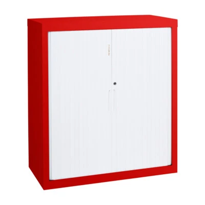 Tambour Cupboard - 1200mm Wide 1200mm High with 3 Shelves