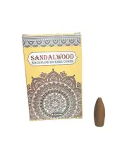 Sandalwood Backflow Incense Cones - 14 Cones