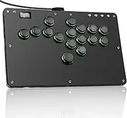 Sehawei Haute42 Arcade Stick R16 All-Button Arcade Controller 16Keys for PC/Ps3/Ps4/Switch/Steam,Fight Stick for Fighting Games with Custom RGB & Turbo Functions & Hot Swap Black
