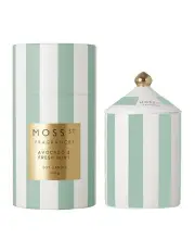 [Moss St. Fragrances] Avocado & Fresh Mint - Large Ceramic Candle 360g