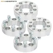 4X silver wheel spacers 5x4.5 12x1.5 studs 1.5" (38mm) thick fits Mazda 3 CX-9