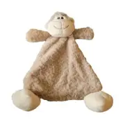 Demdaco Plush Monkey Security Blanket Blankie Lovey Rattle New with Tags