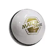 DSC Match Grade Leather Cricket Ball, White