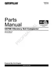 Caterpillar Cat CS76B Vibratory Soil Compactor Parts Catalog Manual KEBP6183