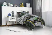 Monster Jam 4 Piece Twin Bed Set MJ Life Reversible Comforter Sheet Grave Digger