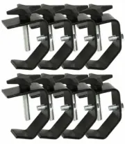 (8) Chauvet CLP-02 Truss Lighting Clamps For Light Mounting Up to 55 LBS CLP02