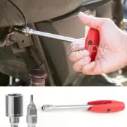 3/8 inch Square Drive Magnetic 1/4" Hex Bit Holder Screwdriver Tool Red ε