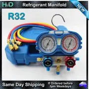 R32 Refrigerant Manifold Gauge Set with Hose Kit - Adaptors and carry case. HVAC