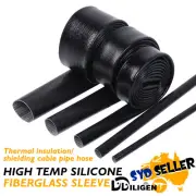 Self-Extinguishing Heat Fire Sleeve Wire Hose Pipe Wrap Resist High Temp Fraying