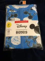 BONDS X DISNEY ZIP WONDERSUIT Blue CONFETTI BNIP SZ 00 FREE POST (acc170acc368