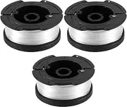 PEUTIER 3pcs Trimmer Spool Lines, AF-100 Lawn Mower Spool Replacement Spools Compatible with Black+Decker AF-100