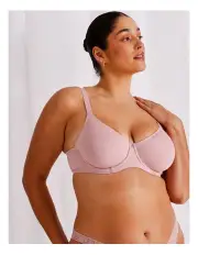 [Chloe & Lola] Empower D+ Micro Underwire Bonded Bra in Petal Pink