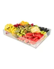 [Little Label Co] Acrylic Serving Tray with Handle in Clear