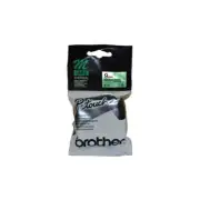 Brother P-Touch 9mm Black on Green M Tape 8 Meters M-721 adhesive Non-laminated