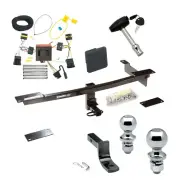 Trailer Tow Hitch For 12-19 500 Deluxe Package Wiring 2" & 1-7/8" Ball + Lock