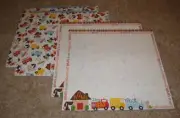 Reminisce 12x12 Double Sided Scrapbook Paper(4) ~ What's in my Neighborhood
