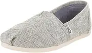 [TOMS] Women's 10010236 Lurex Woven Alpargata Flat, Drizzle Grey, 6 M US
