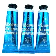 3-Pack Bath & Body Works Frosted Coconut Snowball Mini Hand Cream Lotion 1 oz
