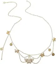 [DEARMAMY] Butterfly Belly Chain Jewelry for Women Fashion Waist Chain for Bikini and Swimsuit