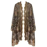 Retro Vintage Roaring 20s 1920s Scarf Wrap Shawls The Great Gatsby Sequins Women's Carnival Wedding Evening Party Masquerade Adults' Shawl