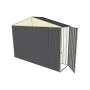 Build-a-Shed 3.0 x 0.8 x 2.3m Gable Single Hinged Side Door Shed - Grey