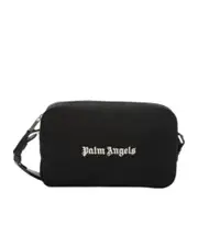 Palm Angels Logo Printed Zipped Camera Bag One size Black