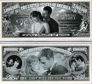Fifty Shades of Grey Anastasia Christian Grey Commemorative Novelty Million Bill with Semi-Rigid Protector