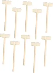 BESPORTBLE 20Pcs Mini Wooden Hammer Educational Pounding for Boys Enhances Hand Eye Coordination Dexterity