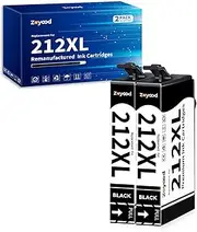 Zoyood 212XL Black Ink Cartridge Replacement for Epson 212 212XL T212 212-I Ink Cartridges Work with Expression Home XP-2100 XP-3100 XP-3105 XP-4100 Workforce WF-2810 WF-2830 WF-2850 (5 Pack)