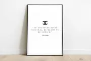 [Namly Design] Poster - Coco Chanel Quote