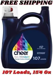 Cheer Liquid Laundry Detergent 107 Loads, 154 Oz, HE Compatible