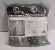 Exclusive Home Catarina Layered Sheer Blackout Curtain Black Pearl 52" x 108"