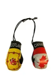 CANADA & SCOTLAND Lion Rampant Country Flags Mini BOXING GLOVES .. New