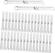 BUTIFULSIC 100pcs Binder Book Binding Machines Binding Spine Combs Notebook Clip Binding Combs Binding Clips Notebook Mechanism DIY Notebook Accessories Paper Mechanism Paper Binding Clip