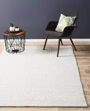 Ninnutsg Folt Wool Grey Rug