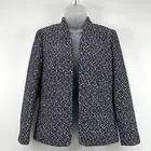 J Crew Blazer Women's 4 Confetti NWT Going Out Tweed Preppy Open Front Career