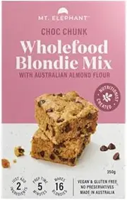 Mt. Elephant Wholefood Blondie Mix, Chocolate Chunk, 5 x 350g