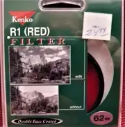 Kenko 62mm RED (R1) Optical Glass Filter. NEW !