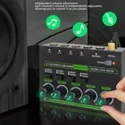 4 Channel Mixer 6.35mm 4 In 1 Out Professional Compact Stereo Sound Mixer Kit