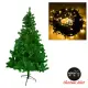 【摩達客】台灣製 4尺/4呎(120cm)豪華版綠聖誕樹(不含飾品組)+100燈LED燈1串暖白光