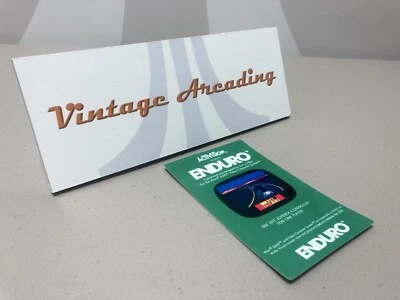 Enduro (for Atari 2600) Replacement Game Label