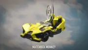 Yellow Polaris Slingshot 3 Wheel Motorcycle Motor Bike Christmas Ornament Adorno