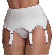 Women Sexy Lace Garter Belt Lingerie Straps Suspender Belt Garter Belts Gifts White M