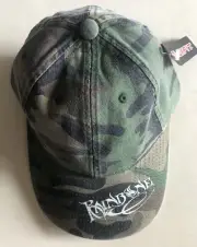 Rainbone Two In One Logo Flexfit Fitted Baseball Hat Green Camo Flex Fit S/M