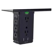 Socket Outlet Shelf Wall Outlet Extender with Shelf Surge Protector Wall Plug