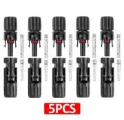 5 Pairs Connectors For IP67 MC-4 Solar Panel 30A Line Plug Socket Male & Female
