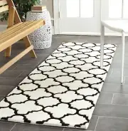 Safavieh Chatham IVORY / BLACK 2'-3" X 11' Runner - CHT717A-211