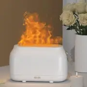 Flame Humidifier USB White 80ML Low Decibel Dual Mode Diffuser HZ005 with RGB Fl